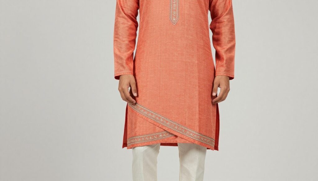 asymmetric cut kurta designs for men