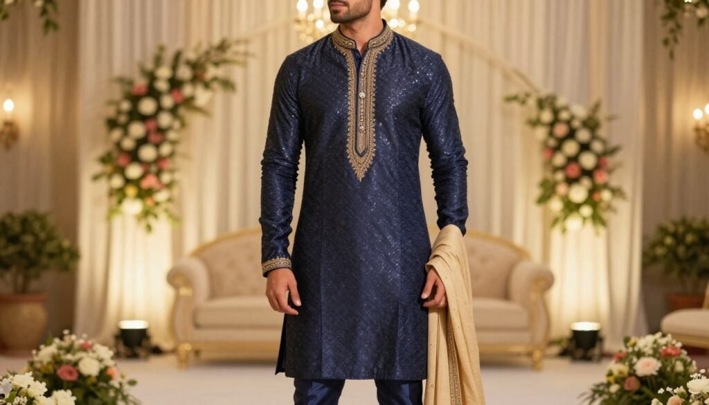 men's kurta for wedding styles for slim builds